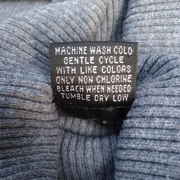 Style&co. Grey Ribbed Turtleneck ~ Classic Neutral Wardrobe Staple Sz XL - Picture 3 of 8